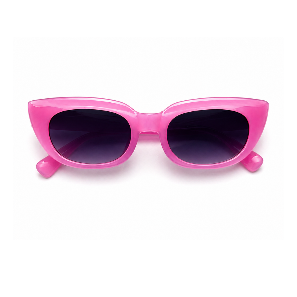 Baby Pink Cat Eye Funky Sunglasses for Women