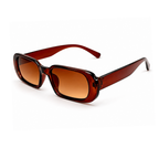 Brown Rectangle Trendy Sunglasses for Men and Women