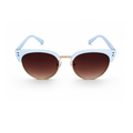 White and Brown Cat-Eye Funky Sunglasses for Women
