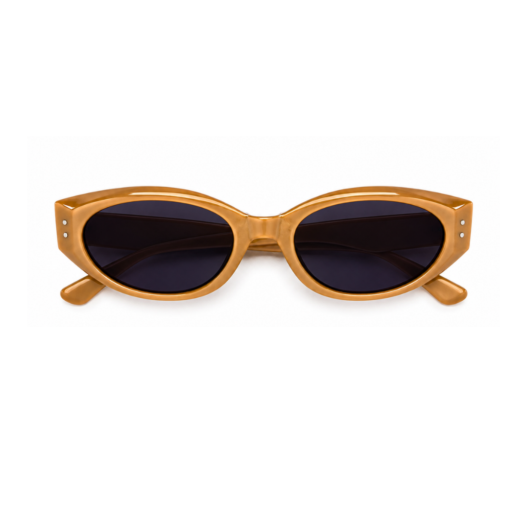 Brown Cat Eye Funky  Sunglasses for Women