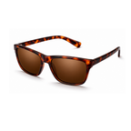 Brown Leopard Square Trendy Polarized Sunglasses for Men and Women