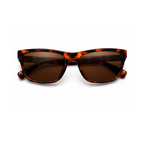 Brown Leopard Square Trendy Polarized Sunglasses for Men and Women