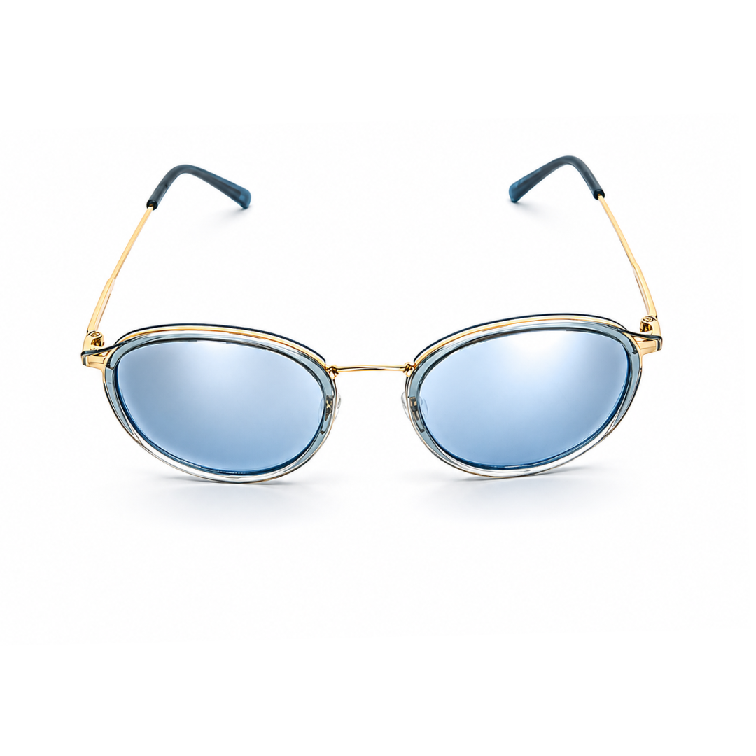 Gold Frame Oval Classic UV Protection Sunglasses for Men
