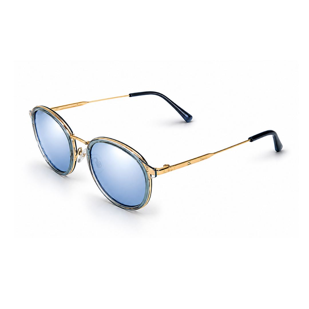 Gold Frame Oval Classic UV Protection Sunglasses for Men