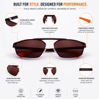 Brown Wayfarer Trendy UV Protection Sunglasses for Women