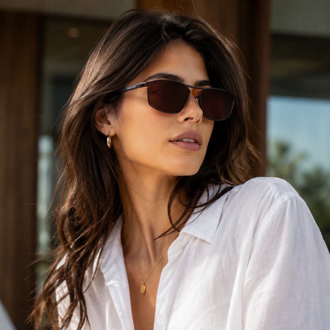 Brown Wayfarer Trendy UV Protection Sunglasses for Women