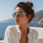 Gold Frame Oval Classic UV Protection Sunglasses for Men