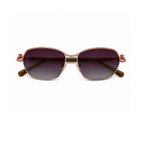 Rose Gold Rectangle Trendy Polarized Sunglasses for Women