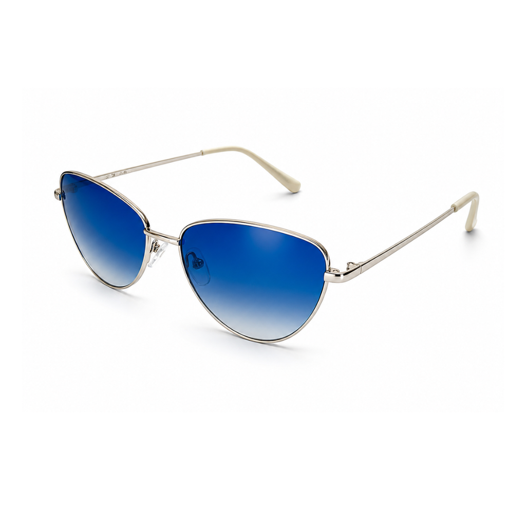 Blue Cat Eye Classic UV Protection Sunglasses for Women