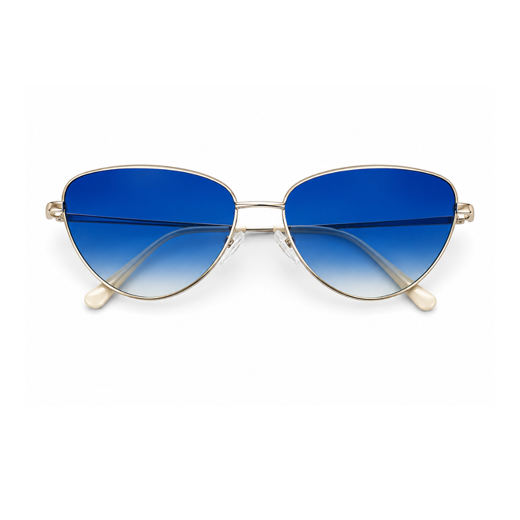 Blue Cat Eye Classic UV Protection Sunglasses for Women