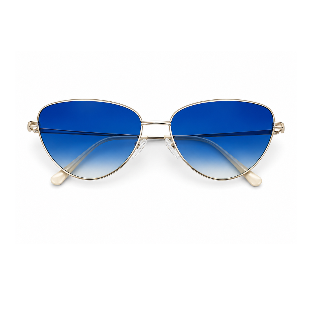 Blue Cat Eye Classic UV Protection Sunglasses for Women