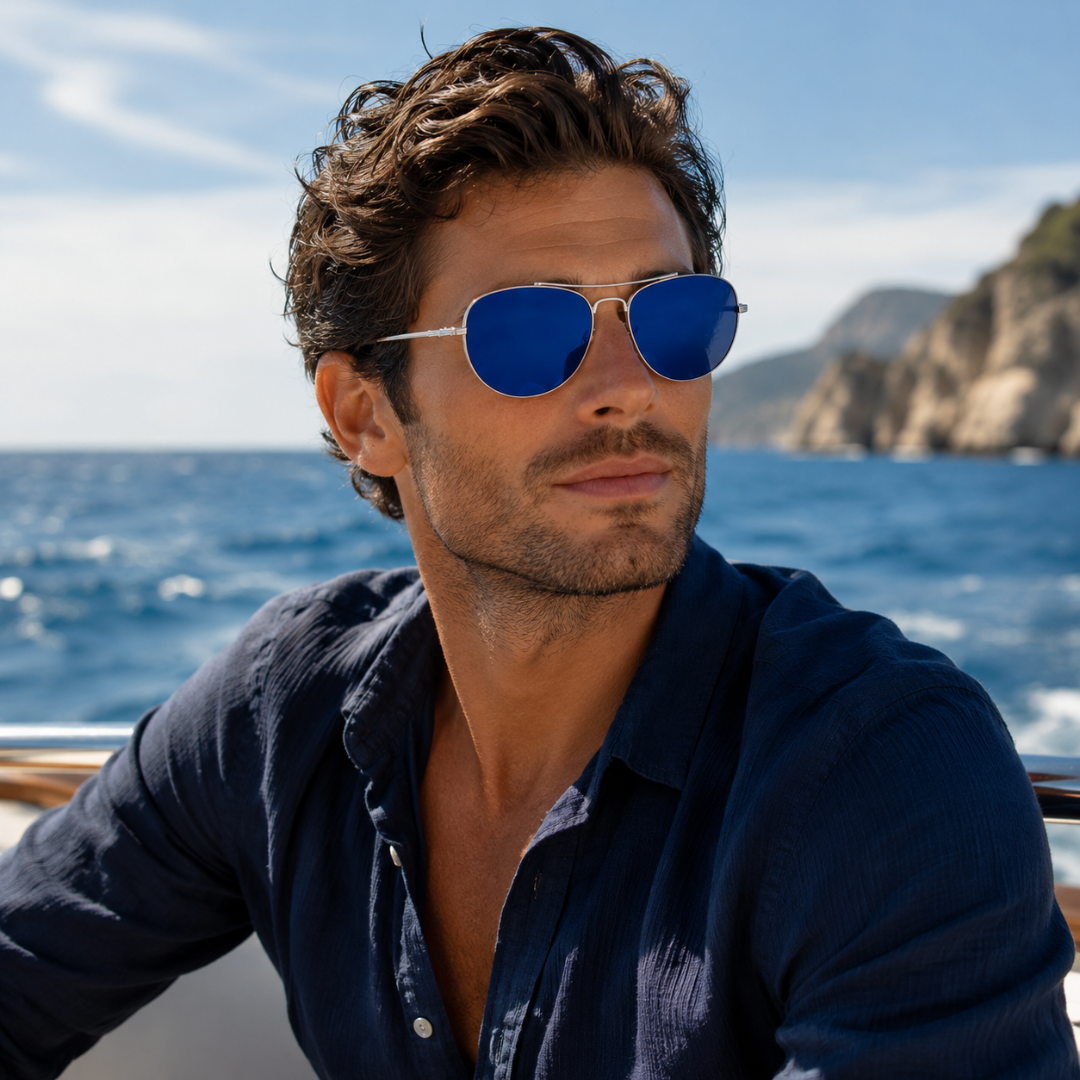 Silver Frame Aviator Classic UV Protection Sunglasses for Men and Women