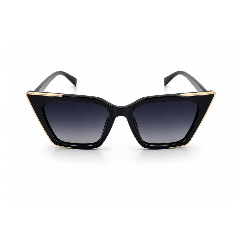 Black Cat-Eye Funky Sunglasses for Women