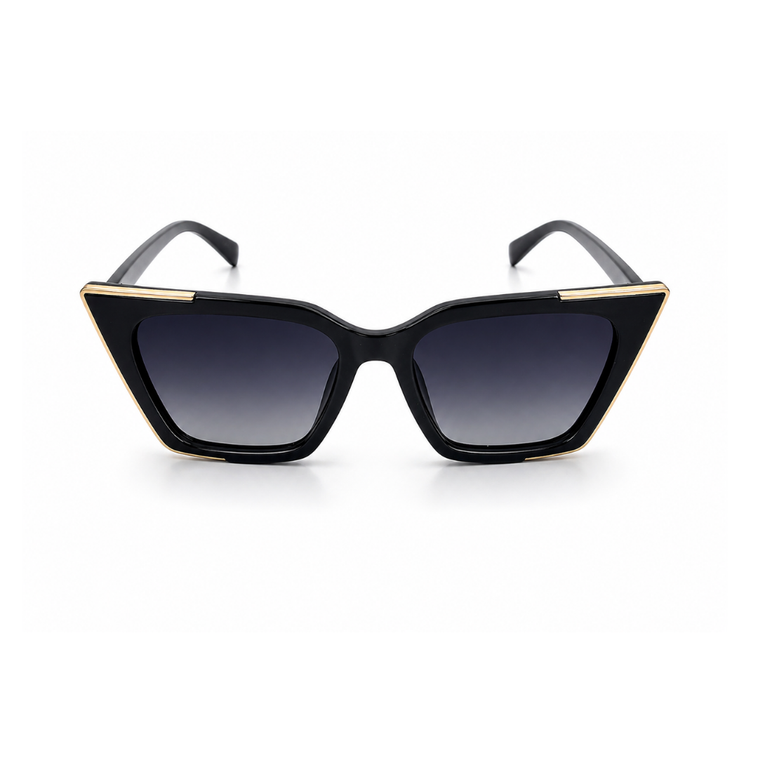 Black Cat-Eye Funky Sunglasses for Women