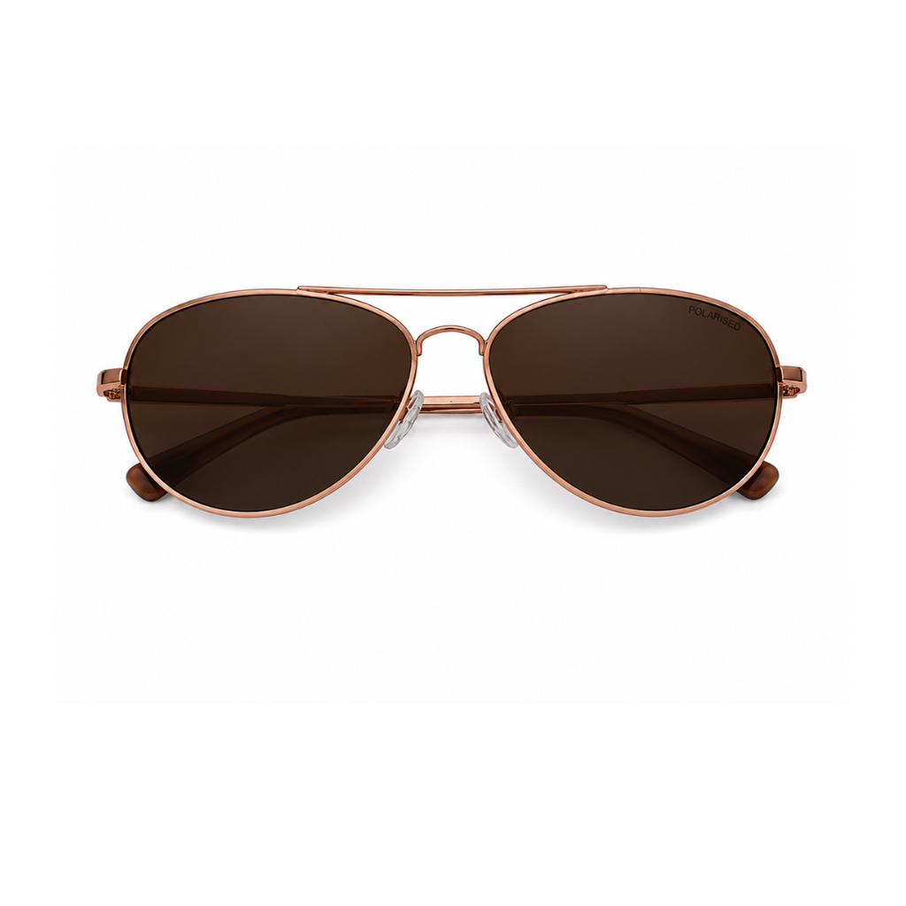 Rose Gold Aviator Classic UV Protection Sunglasses for Men and Women