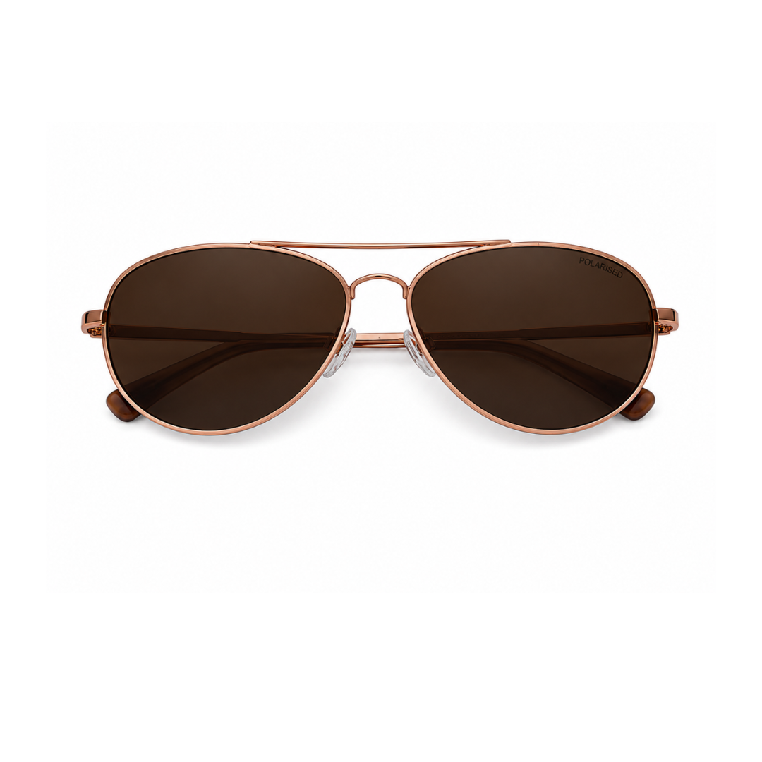 Rose Gold Aviator Classic UV Protection Sunglasses for Men and Women