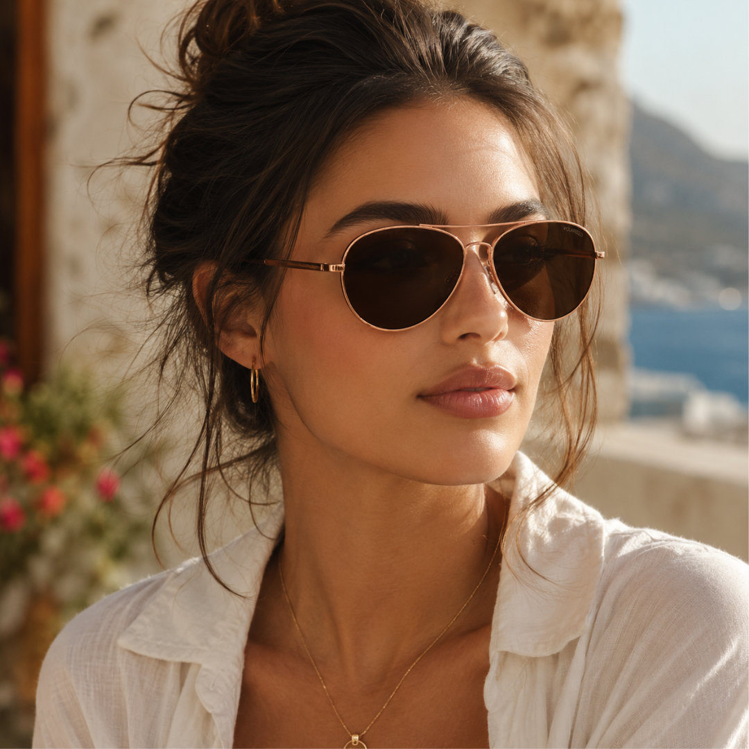 Rose Gold Aviator Classic UV Protection Sunglasses for Men and Women