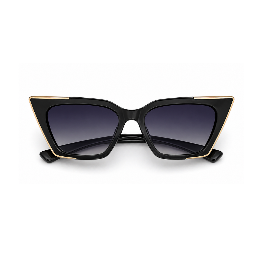 Black Cat-Eye Funky Sunglasses for Women