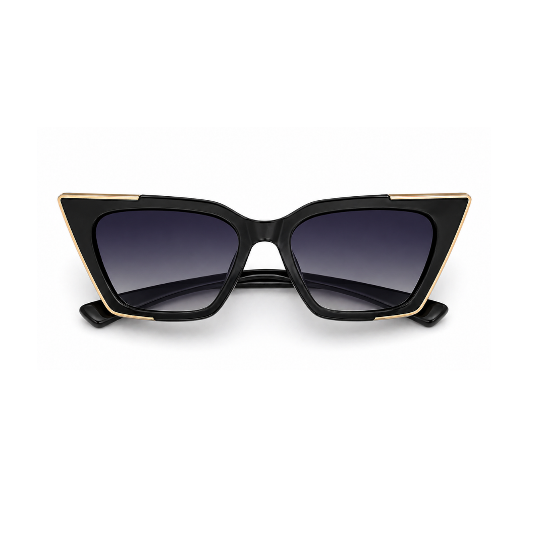 Black Cat-Eye Funky Sunglasses for Women