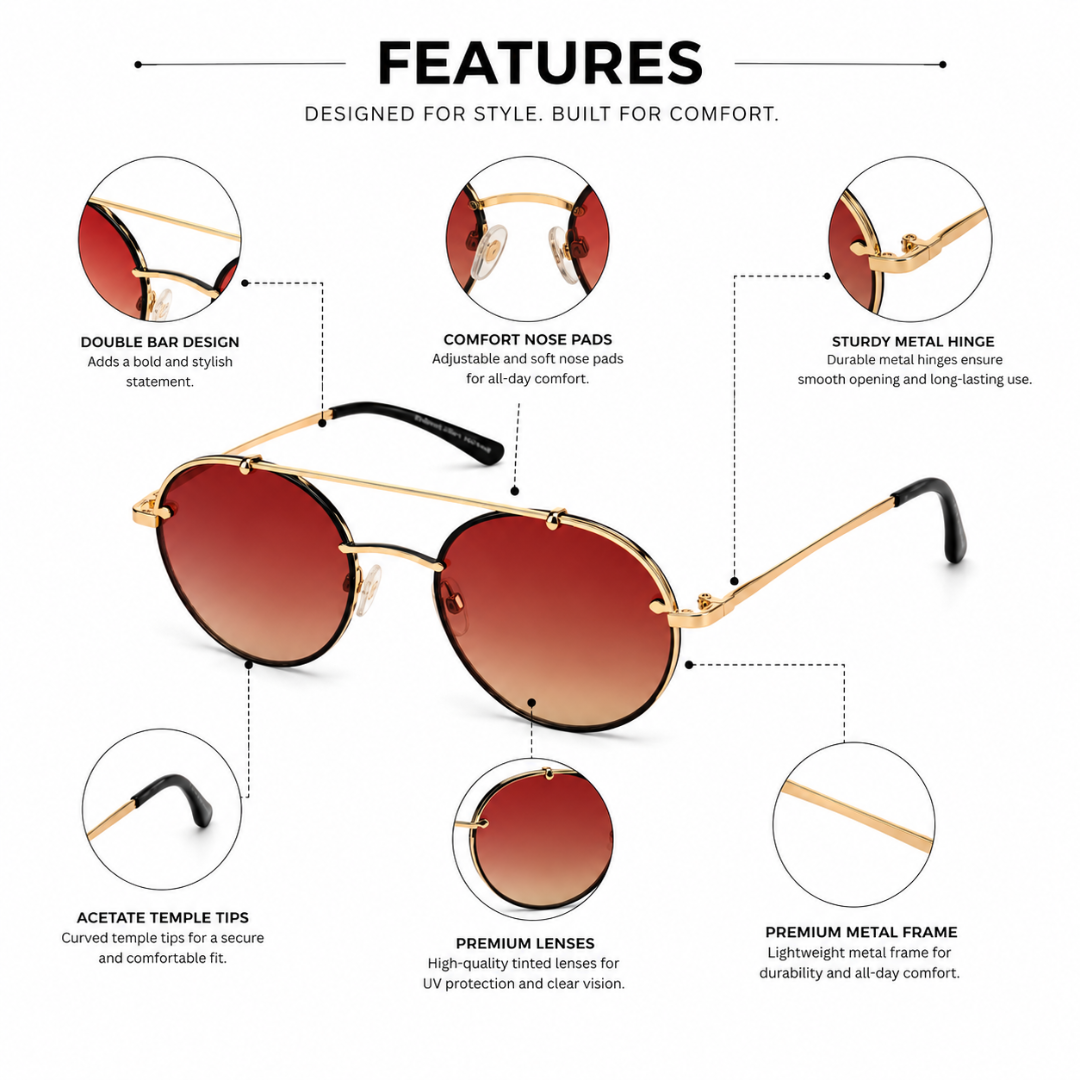 Sunset Royale Gradient Sunglasses Unisex