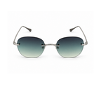 Azure Edge Rimless Sunglasses Unisex