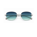Azure Edge Rimless Sunglasses Unisex