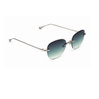 Azure Edge Rimless Sunglasses Unisex