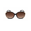Brown Oval Trendy UV Protection Sunglasses for Women
