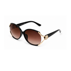 Brown Oval Trendy UV Protection Sunglasses for Women