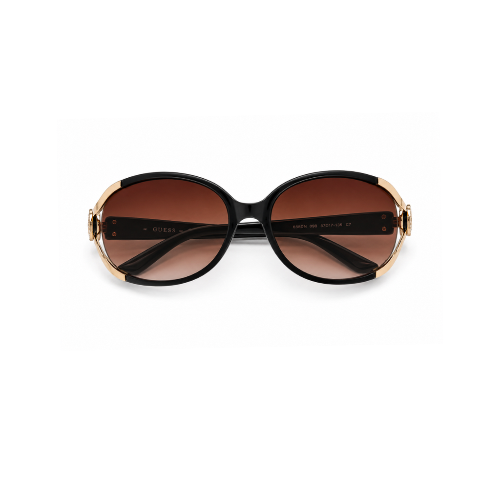 Brown Oval Trendy UV Protection Sunglasses for Women