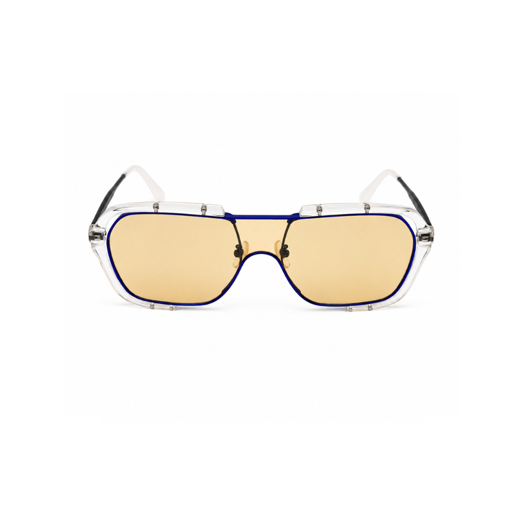 Yellow Aviator Classic Polarised UV Protection Sunglasses for Men