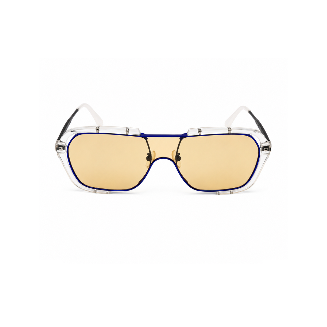 Yellow Aviator Classic Polarised UV Protection Sunglasses for Men