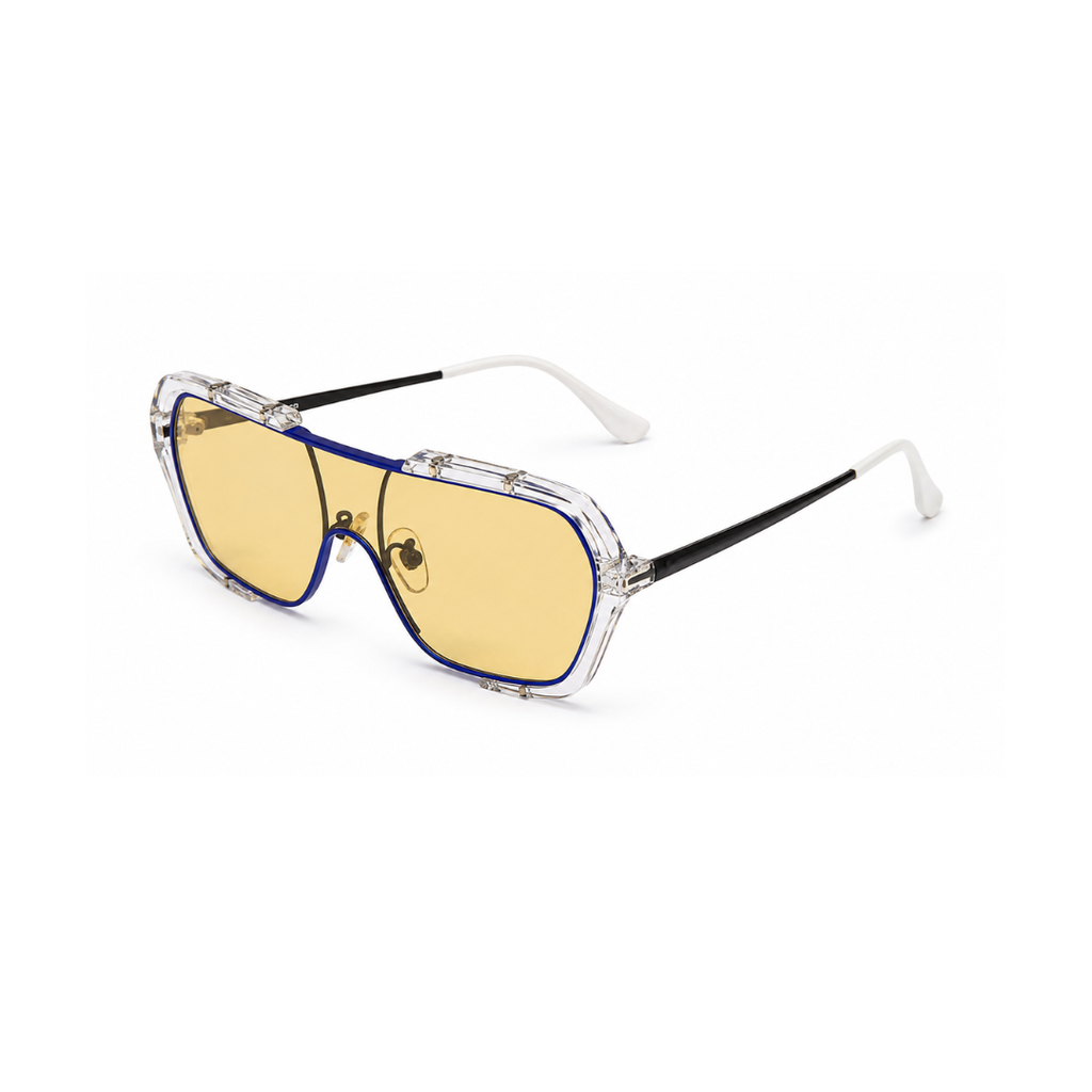 Yellow Aviator Classic Polarised UV Protection Sunglasses for Men
