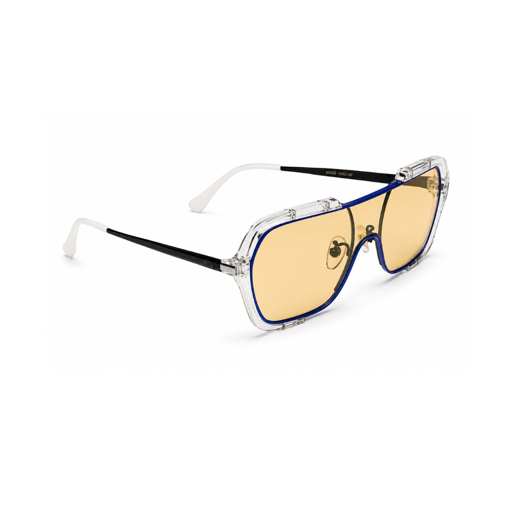 Yellow Aviator Classic Polarised UV Protection Sunglasses for Men
