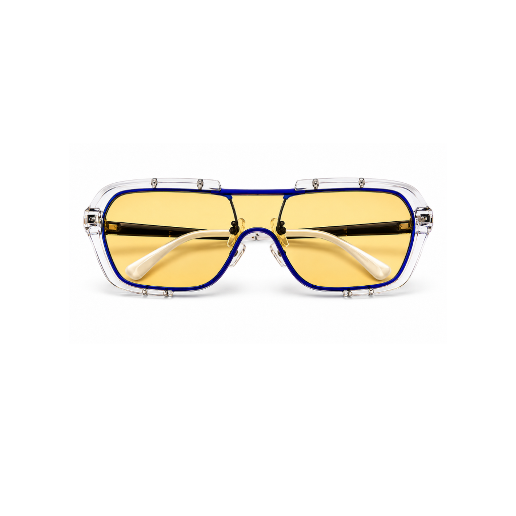 Yellow Aviator Classic Polarised UV Protection Sunglasses for Men