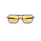 Yellow Aviator Classic Polarised UV Protection Sunglasses for Men