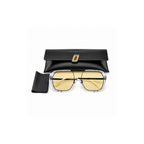 Yellow Aviator Classic Polarised UV Protection Sunglasses for Men