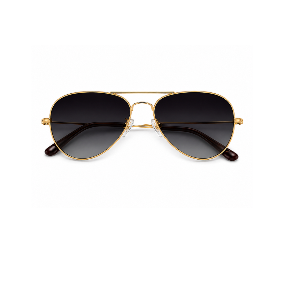 Black Aviator Classic UV Protection Sunglasses for Men