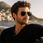 Black Aviator Classic UV Protection Sunglasses for Men