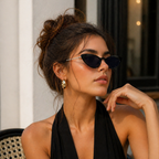 Black Cat Eye Funky Sunglasses for Women