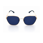 Blue Hexagon Trendy Sunglasses for women