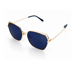 Blue Hexagon Trendy Sunglasses for women