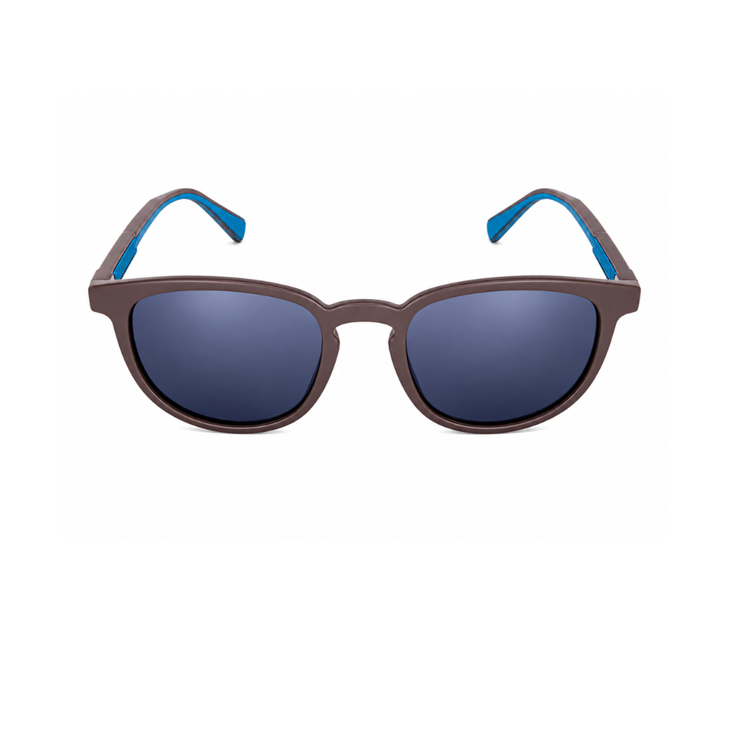 Blue Round Trendy Polarized Sunglasses for Men and Women