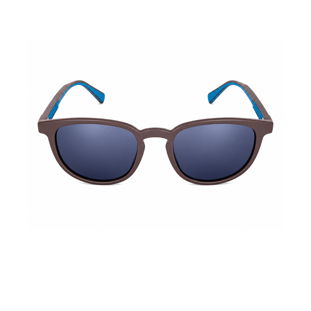 Blue Round Trendy Polarized Sunglasses for Men and Women