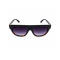 Black Leopard Square Trendy Sunglasses for Men