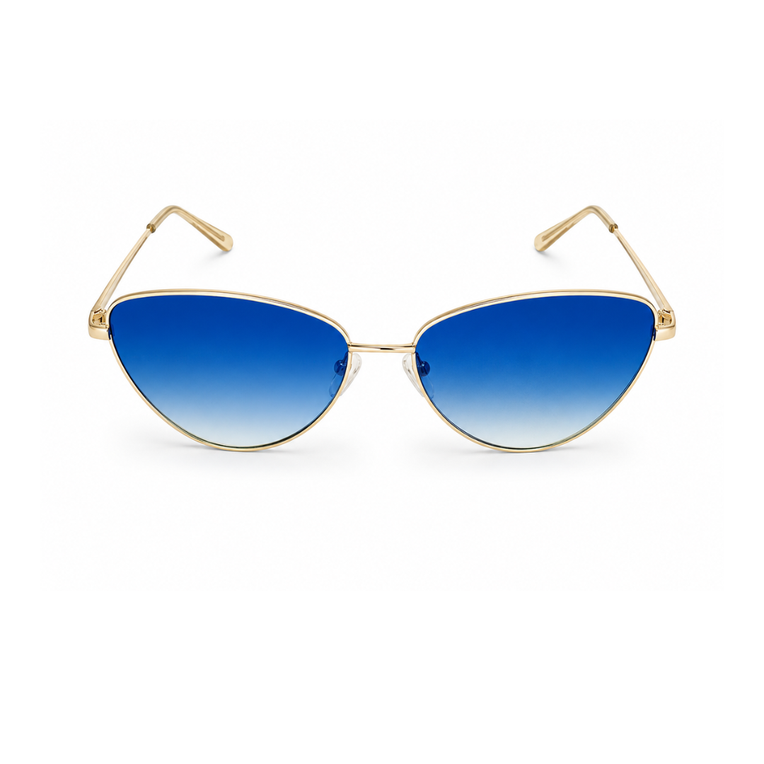 Blue Cat Eye Classic UV Protection Sunglasses for Women