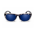 Blue Leopard Square Trendy Sunglasses for Men and women