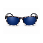 Blue Leopard Square Trendy Sunglasses for Men and women
